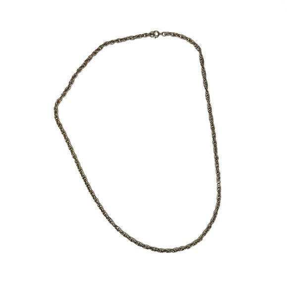 • the vtg gold & silver tone chain necklace - Picture 2 of 7